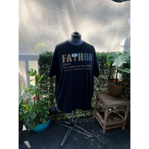 FATHOR Superhero Dad Tee Shirt with Thor’s Hammer XXL 2XL - Picture 2 of 5
